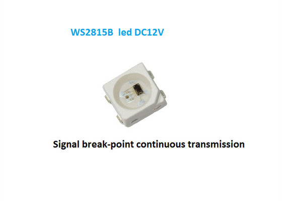 DC12V WS2815B Dibangun di IC Breakpoint Sumber Cahaya yang dapat dihubungi SMD5050 RGB Led Pixel Chips